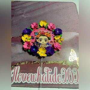 Frida cake shaker topper any color and it can be custom made with a name